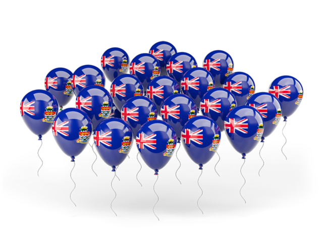Balloons. Download flag icon of Cayman Islands at PNG format