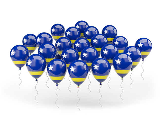 Balloons. Download flag icon of Curacao at PNG format