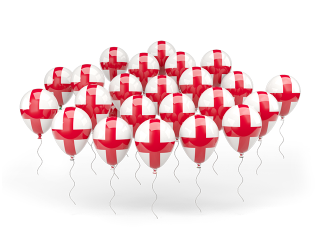 Balloons. Download flag icon of England at PNG format