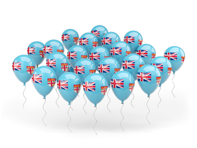 Balloons. Download flag icon of Fiji at PNG format
