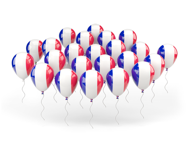 Balloons. Download flag icon of France at PNG format
