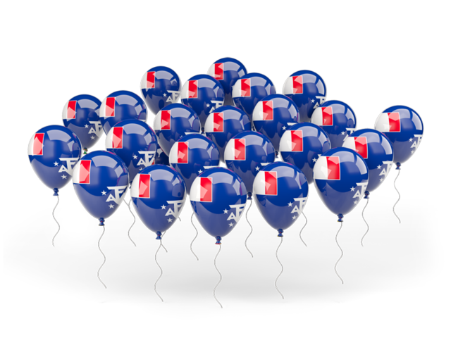 Balloons. Download flag icon of French Southern and Antarctic Lands at PNG format