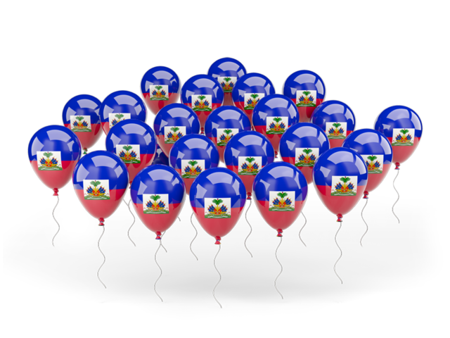 Balloons. Download flag icon of Haiti at PNG format