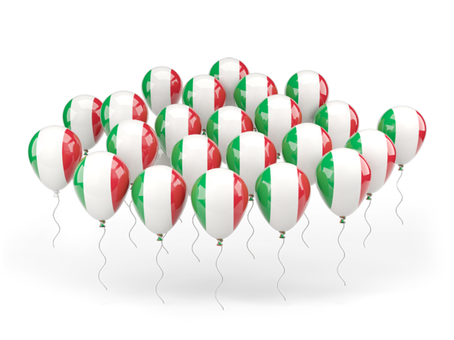 Balloons. Download flag icon of Italy at PNG format