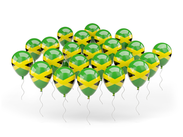 Balloons. Download flag icon of Jamaica at PNG format