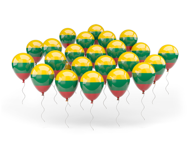 Balloons. Download flag icon of Lithuania at PNG format