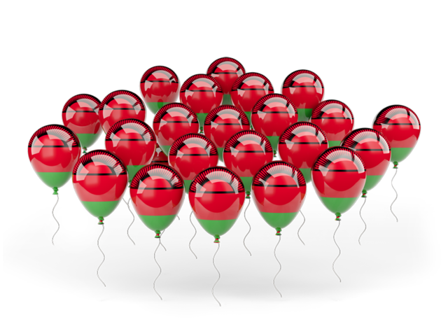 Balloons. Download flag icon of Malawi at PNG format