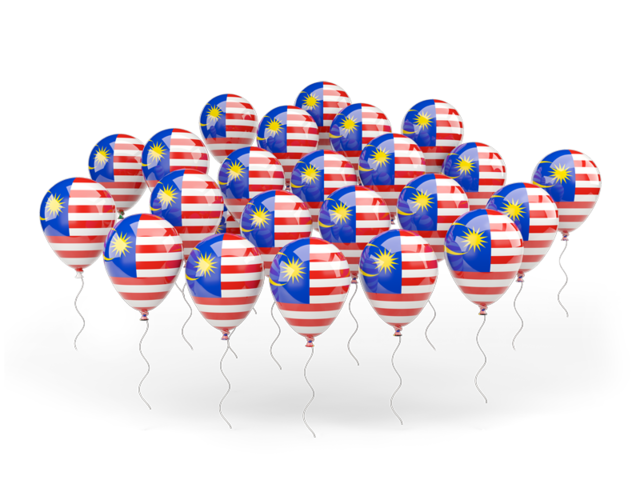 Balloons. Download flag icon of Malaysia at PNG format
