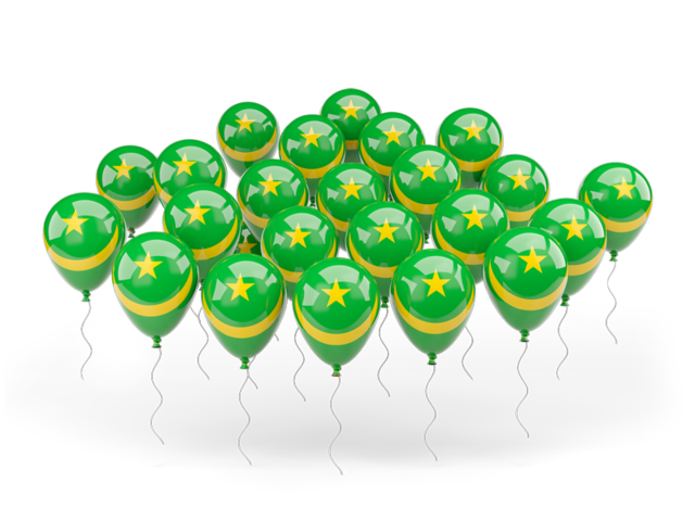 Balloons. Download flag icon of Mauritania at PNG format