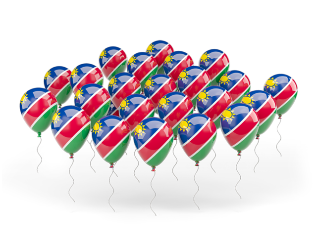 Balloons. Download flag icon of Namibia at PNG format