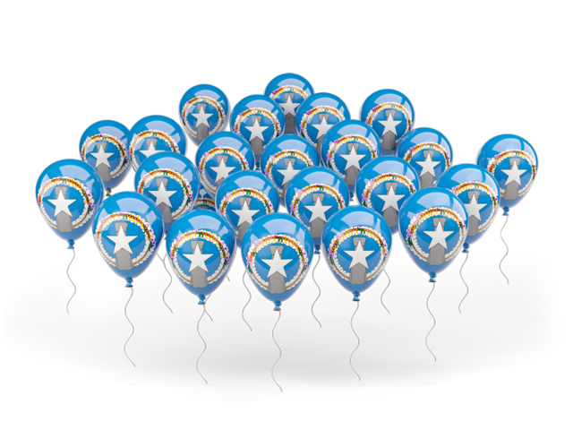 Balloons. Download flag icon of Northern Mariana Islands at PNG format