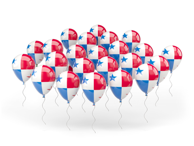 Balloons. Download flag icon of Panama at PNG format