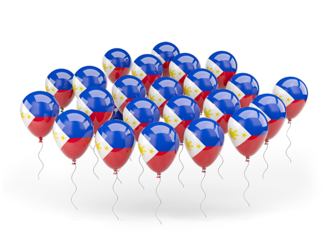 Balloons. Download flag icon of Philippines at PNG format