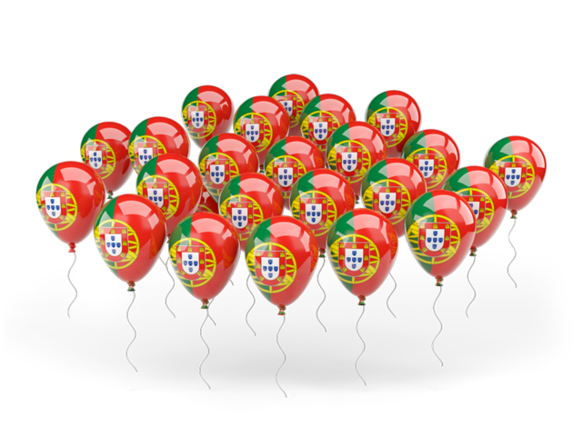 Balloons. Download flag icon of Portugal at PNG format