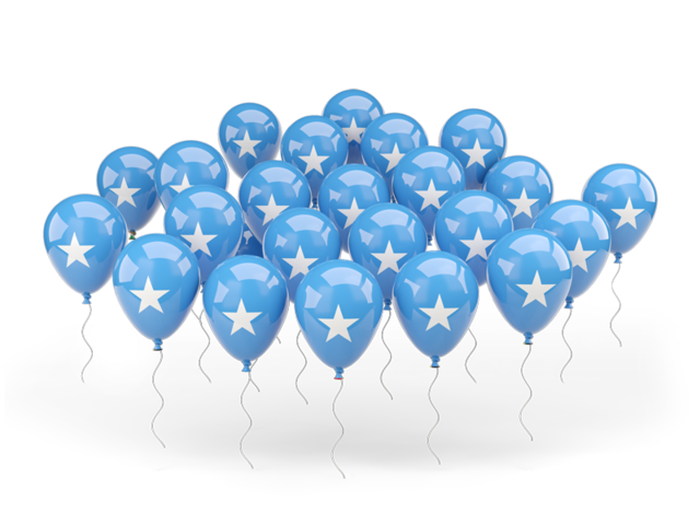 Balloons. Download flag icon of Somalia at PNG format