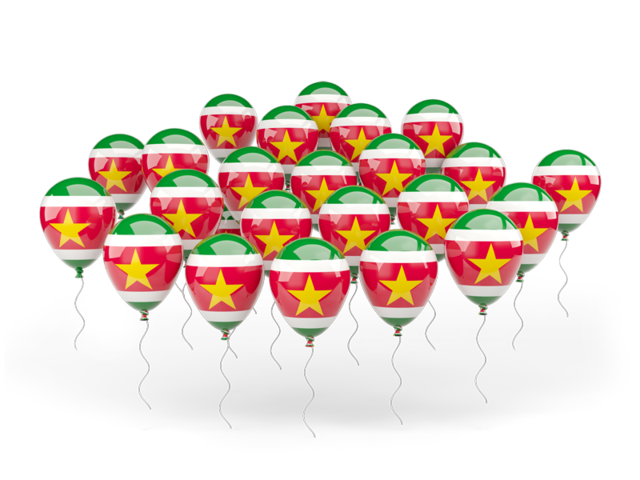 Balloons. Download flag icon of Suriname at PNG format