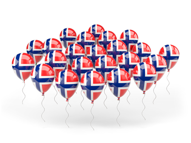 Balloons. Download flag icon of Svalbard and Jan Mayen at PNG format