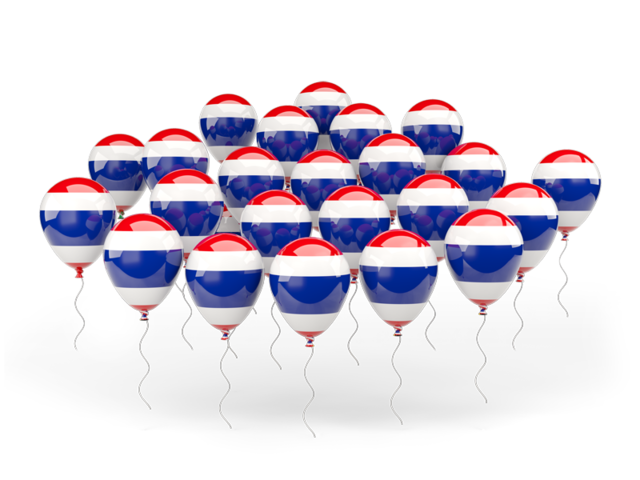 Balloons. Download flag icon of Thailand at PNG format