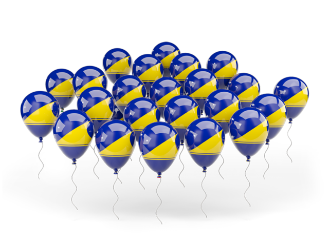 Balloons. Download flag icon of Tokelau at PNG format