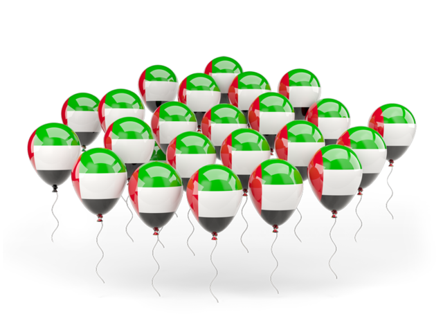 Balloons. Download flag icon of United Arab Emirates at PNG format