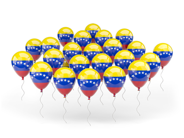 Balloons. Download flag icon of Venezuela at PNG format