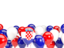 Croatia. Balloons bottom frame. Download icon.