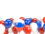Russia. Balloons bottom frame. Download icon.