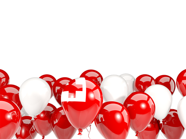 Balloons bottom frame. Download flag icon of Tonga at PNG format
