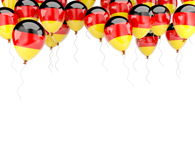 Balloons frame. Download flag icon of Germany at PNG format
