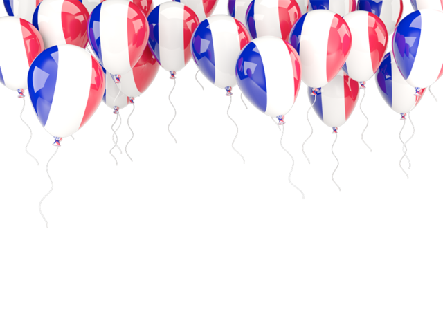 Balloons frame. Download flag icon of Reunion at PNG format