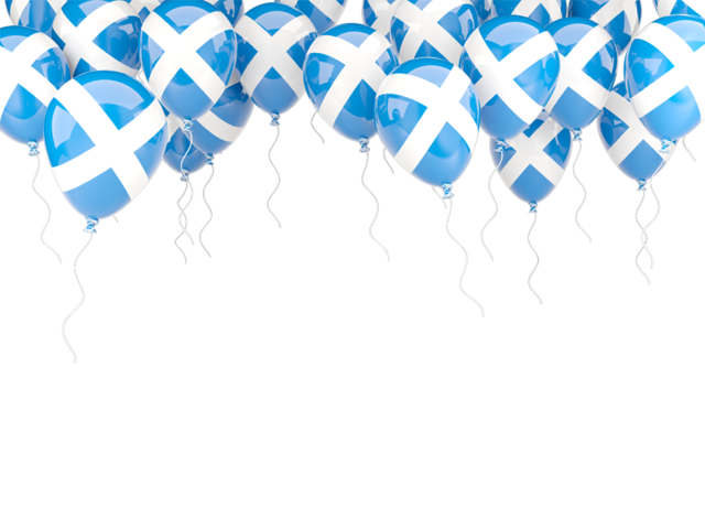 Balloons frame. Download flag icon of Scotland at PNG format