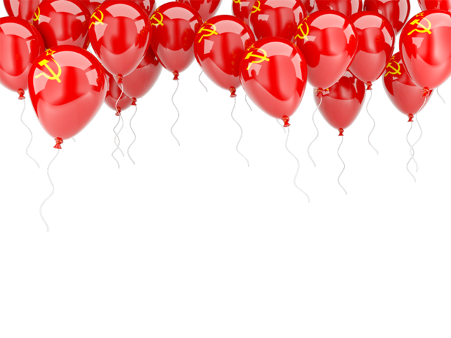 Balloons frame. Download flag icon of Soviet Union at PNG format