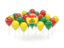 Bolivia. Balloons with colors of flag. Download icon.