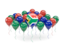 South Africa. Balloons with colors of flag. Download icon.