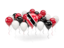 Trinidad and Tobago. Balloons with colors of flag. Download icon.