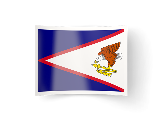 Изогнутая иконка. Скачать флаг. Американское Самоа
