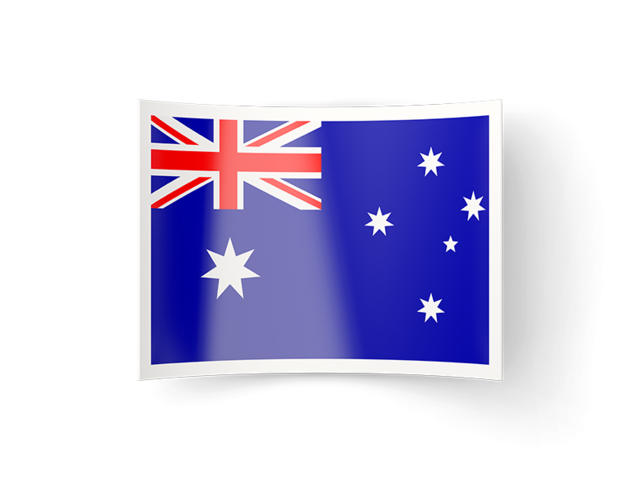 Изогнутая иконка. Скачать флаг. Австралийский Союз