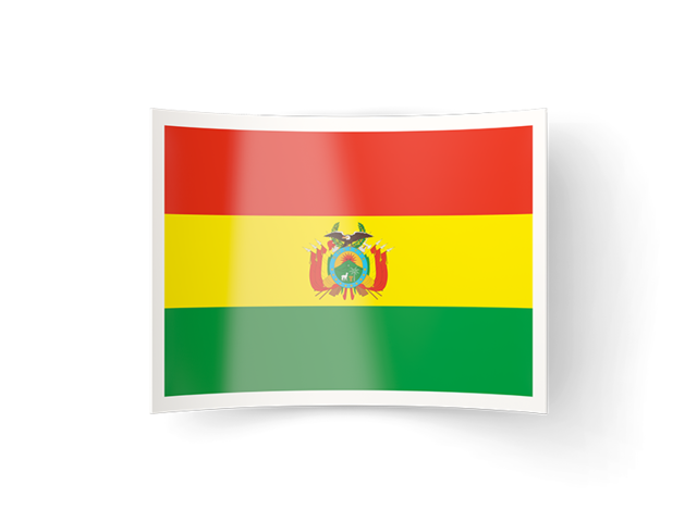 Изогнутая иконка. Скачать флаг. Боливия