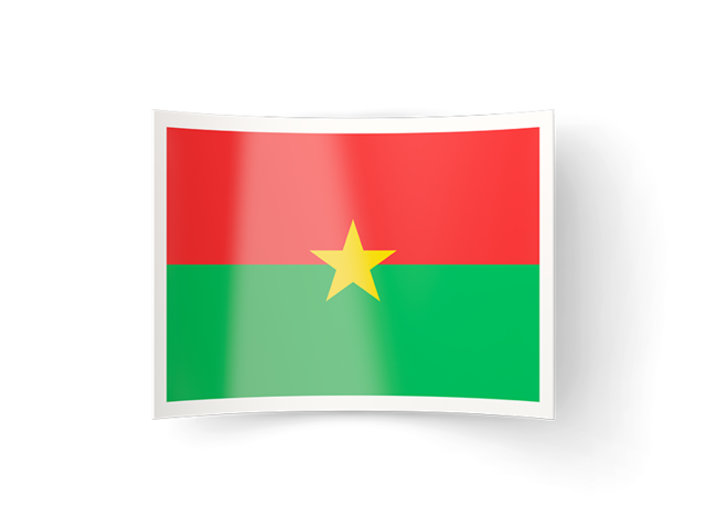 Bent icon. Download flag icon of Burkina Faso at PNG format