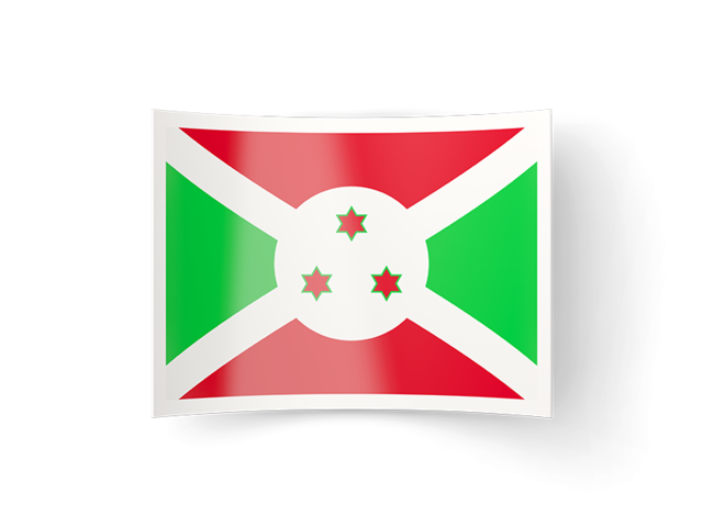 Изогнутая иконка. Скачать флаг. Бурунди