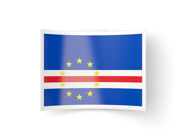 Bent icon. Download flag icon of Cape Verde at PNG format