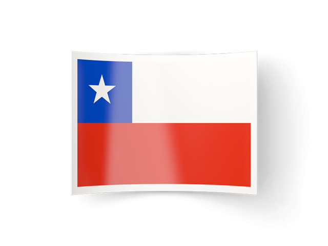 Изогнутая иконка. Скачать флаг. Чили