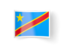 Демократическая Республика Конго. Изогнутая иконка. Скачать иконку.
