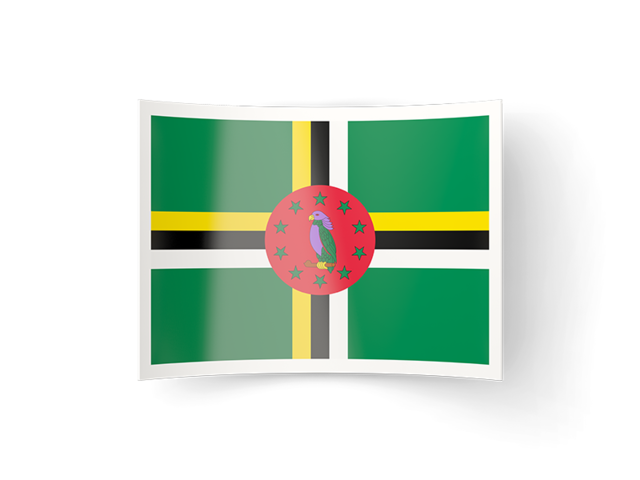 Bent icon. Download flag icon of Dominica at PNG format
