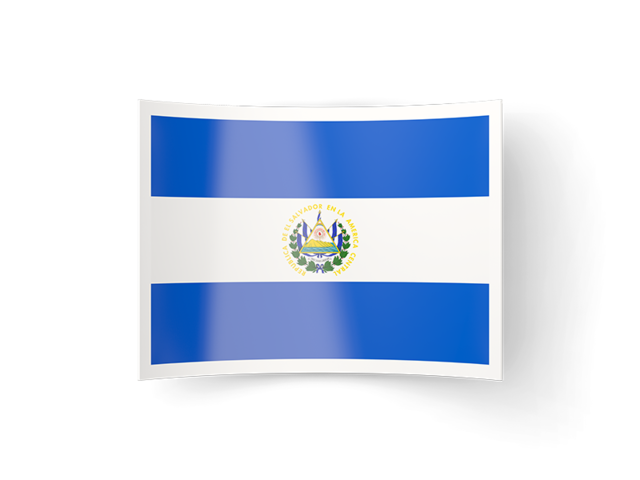 Изогнутая иконка. Скачать флаг. Сальвадор
