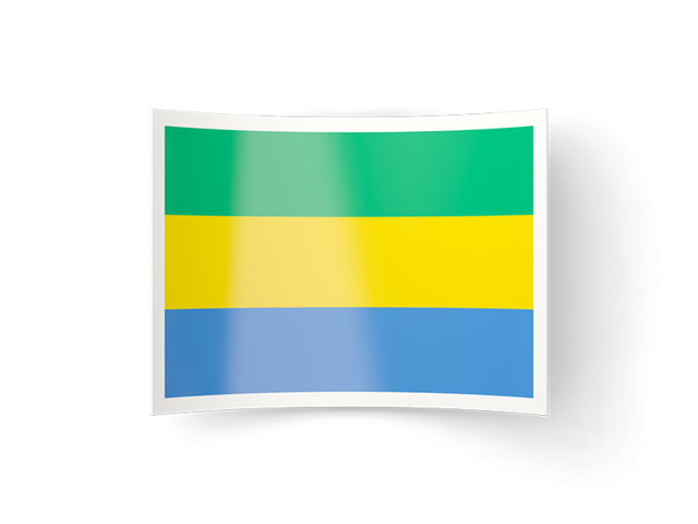 Bent icon. Download flag icon of Gabon at PNG format