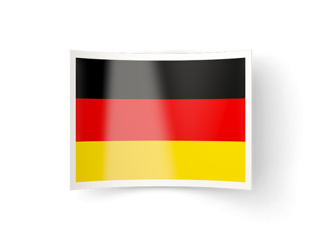 Изогнутая иконка. Скачать флаг. Германия