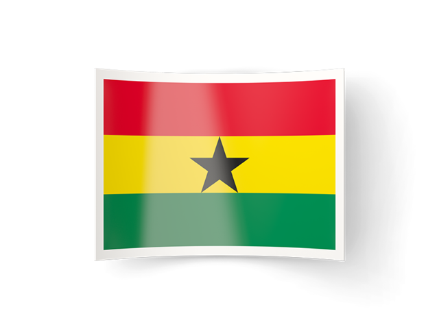 Bent icon. Download flag icon of Ghana at PNG format