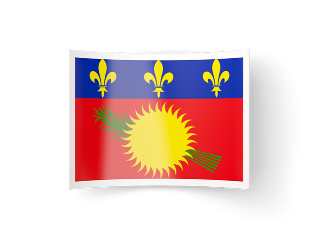 Bent icon. Download flag icon of Guadeloupe at PNG format