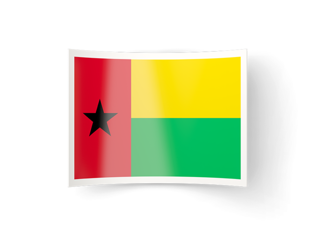 Изогнутая иконка. Скачать флаг. Гвинея-Бисау